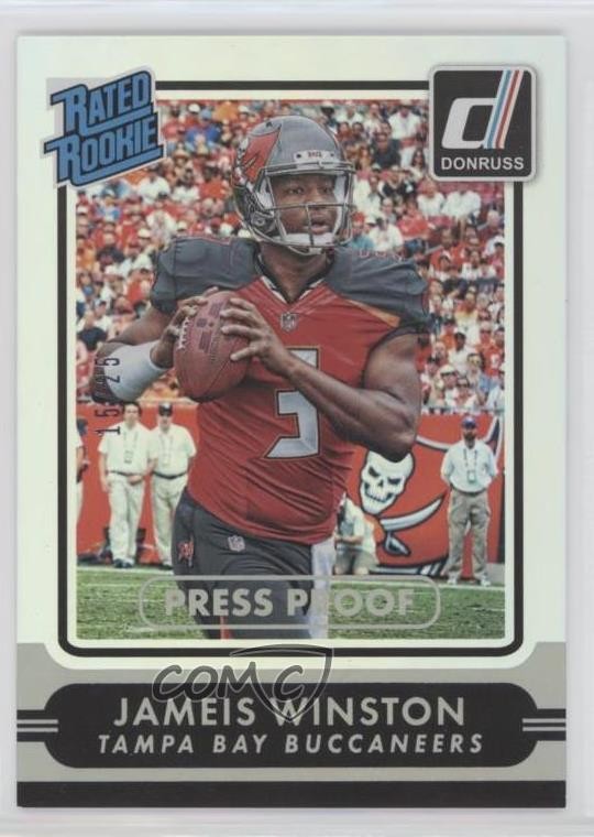 Jameis Winston Panini Donruss #201 Press Proof Silver