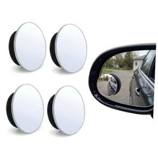 2 Pairs Blind Spot Mirrors for Cars, 2" HD Glass Frameless Convex Rear View
