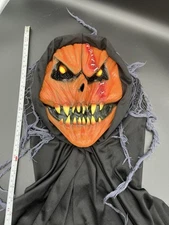 Forum Novelties Halloween Mask Hooded Pumpkin Monster PVC Scary Dress Up Adult
