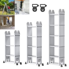 Scala pieghevole 6 in 1 scala multifunzione scala in alluminio scala di ormeggio scala da terra