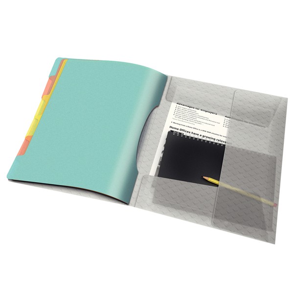 Classificatore colour'lce - 12 divisori - dorso 2 cm - 26,6x32 cm - multicolore