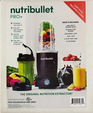 Nutribullet Pro+ Blender 1200W w/ 2 Cups and ...