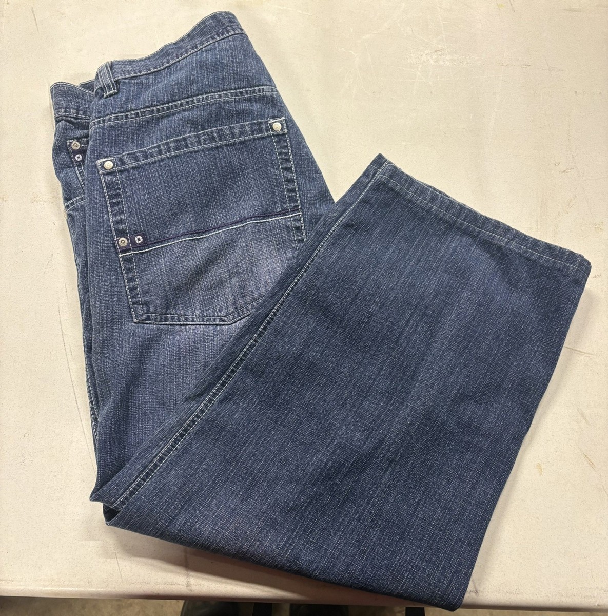 Vintage RARE PURPLE TAB WASH Southpole Y2K Baggy Faded Jeans