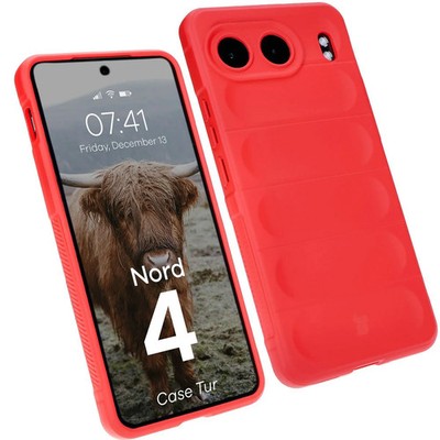 Handyhülle für OnePlus Nord 4 Bizon Case Cover Futeral Tasche Schutzhülle Rot
