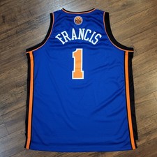 Steve Francis New York Knicks Jersey Adidas #1 Adult 2XL Blue Stitched NBA RARE