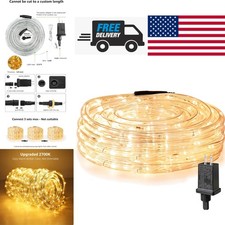 Plug and Play 33ft LED Rope Lights Flexible and Connectable for All Occasions