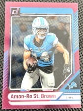 Panini 2024 Clearly Donruss Amon-Ra St. Brown Purple #19 Lions NFL