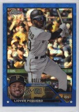 2023 Topps Chrome Logofractor Edition Blue Refractor 7/150 Liover Peguero 1h39