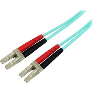 Startech 5M 16.4Ft Lc/Upc To Lc/Upc Om3 Multimode Fiber Optic Cable Full Duplex