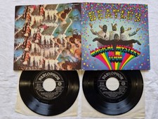 THE BEATLES MAGICAL MYSTERY TOUR 45 GIRI SMO 39501/2 Parlophon QASE 100 ITALY