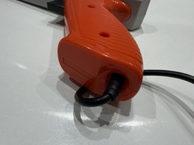 Used Genuine Nintendo NES Zapper Light Gun NES-005 Orange Grey H166