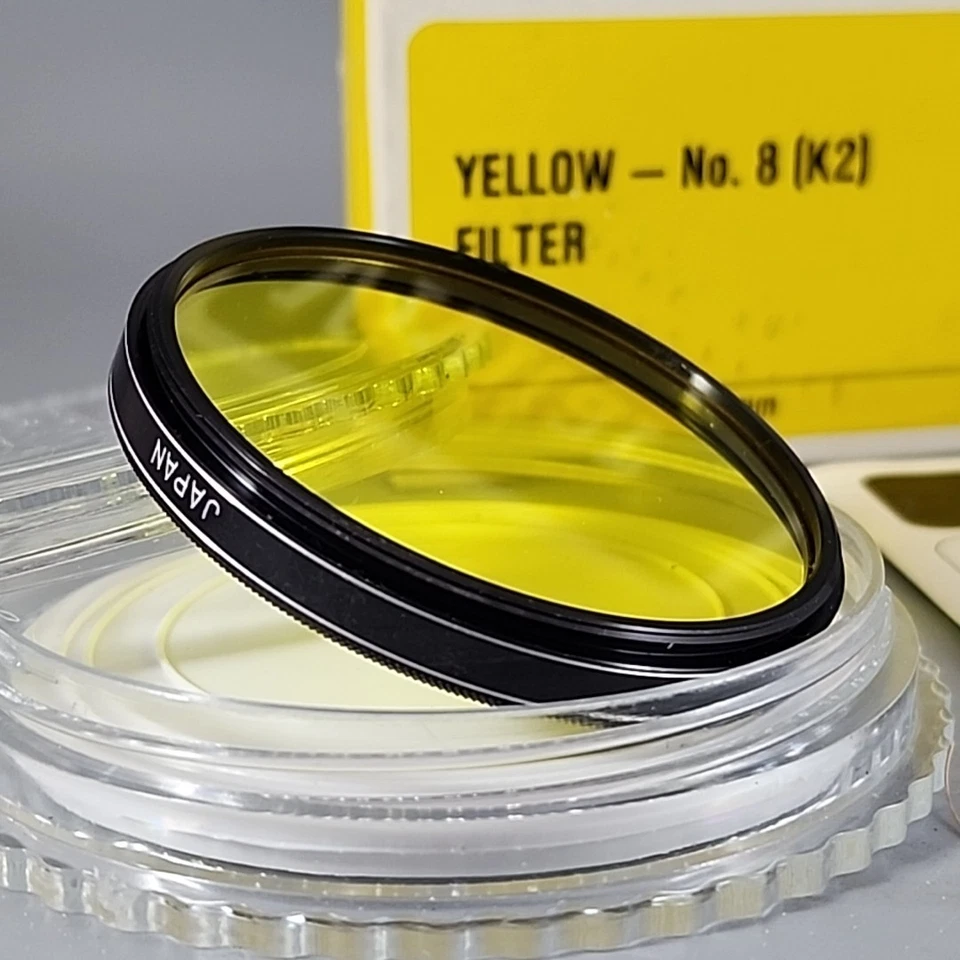 Vivitar Yellow No. 8 (K2) 55mm Lens Filter, Made in Japan, Yellow Filter - Image 3 of 3