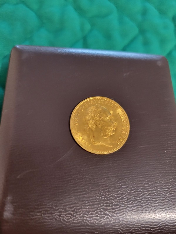 1915  AUSTRIA AUSTRIAN GOLD 1 DUCAT COIN UNCIRCULATED IN CASE (0.986}