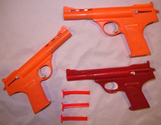 Lot of 3 Vintage Placo Toys SAFE SHOT Dart Gun