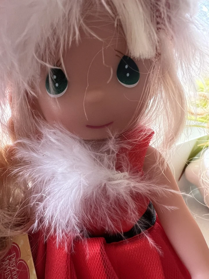 Muñeca de Navidad 3 Preciosos Momentos Decoración navideña Coleccionable Foto 4 de 4