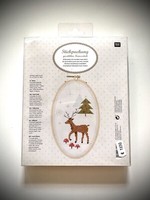 Rico Design Stickpackung ,,Bild - Rentier‘‘ 13X21Cm, Komplettset