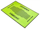 KAWASAKI BIKE TEK MOTORCYCLE MOTORBIKE ENTRANCE DOOR MAT RUG GREEN BLACK 90X60CM