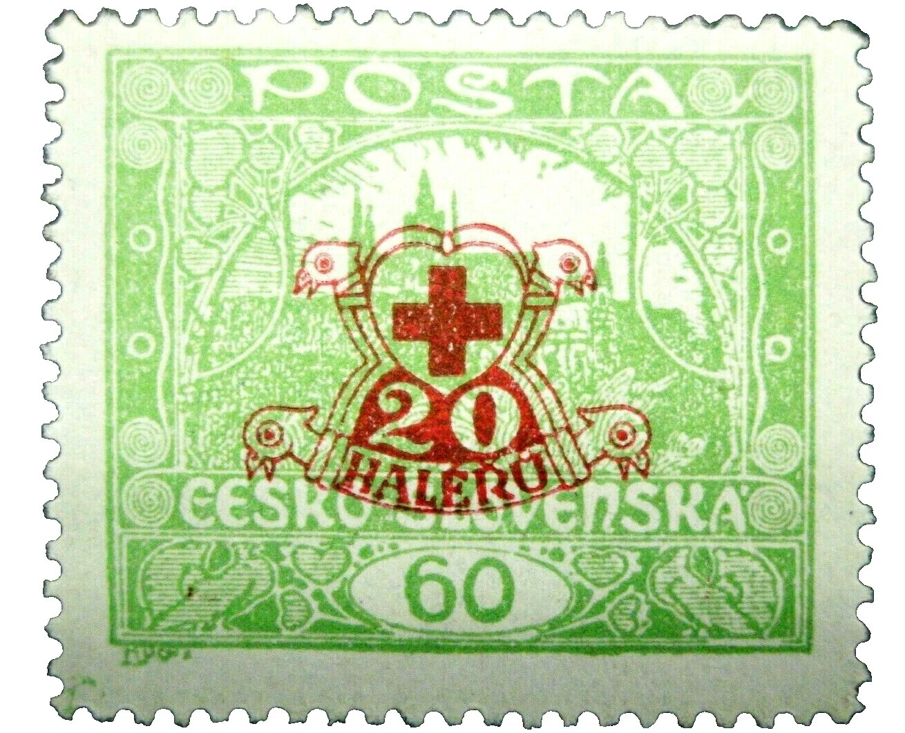 Mint Hinged Semi-Postal Czech & Czechoslovakian Stamps