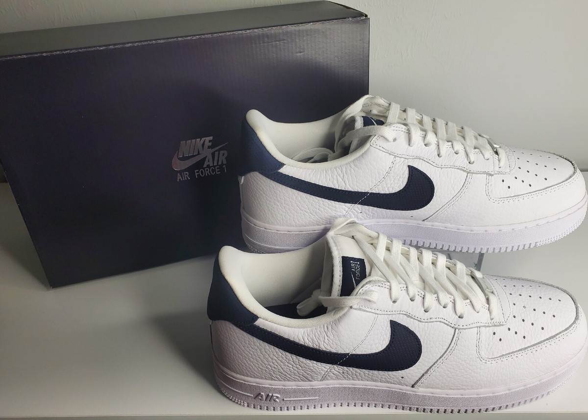NIKE Air Force 1 '07 Craft White Obsidian 2020 Size 13, CT2317-100