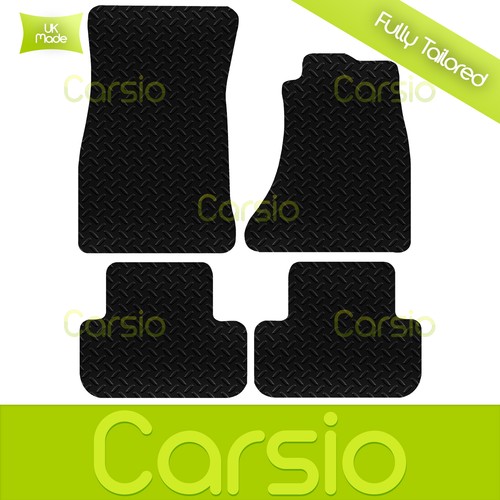 Black Fully Tailored Rubber Car Floor Mats For Audi A4 B8 2008