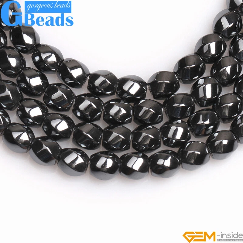 Black Hematite Gemstone Beads For Jewelry Making Free Shipping Assorted Shapes - Image 3 of 4