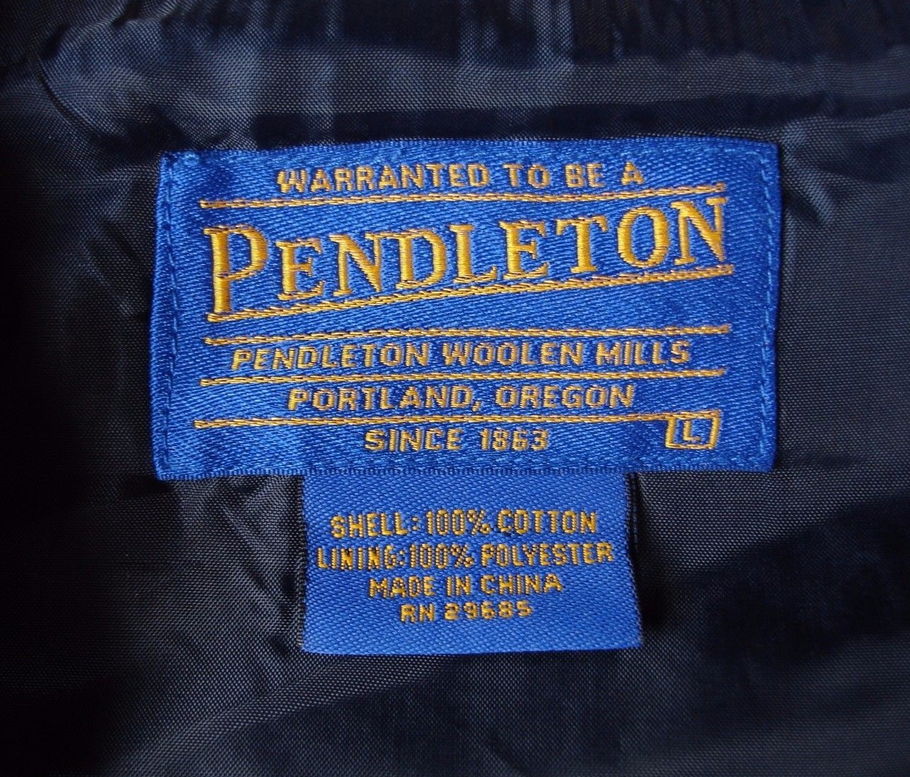 Pendleton Light Coat Blouson Jacket Red Blue Whit… - image 4