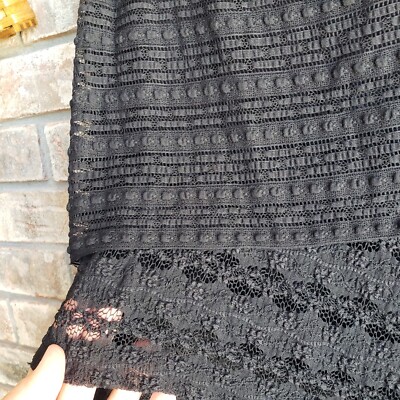 knee length dresses for ladies Bailey Lace Trim Crystal Net Cutout Long Sleeve Gown (Archive Sale) main image 1