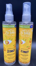 2 ST. IVES FACE MIST Zing with Orange Scent 4.23 FL OZ Hydrating Ships Free