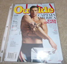 Olympian Ryan Lochte Autograph Signed Outside Magazine Cover