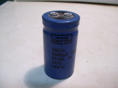 NEW NIPPON UNITED CHEMI-CON 36DA332F1090AM2A CAPACITOR 3300UF 100V P3673