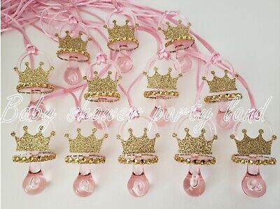 Princess Pacifier Necklace Baby Shower 