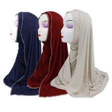 Muslim Women Plain Long Hijab Scarf Shawl Stoles Headscarf Scarves Wrap 70 170cm