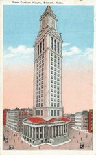 New Custom House People Cars Boston MA VTG P139