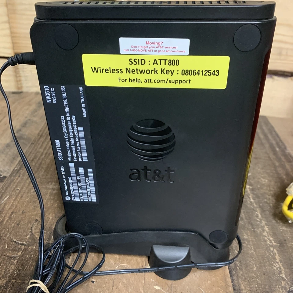 AT&T Arris Wireless Router NVG510 - Fast Shipping AT&T U-Verse DSL - Image 4 of 4