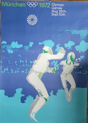 ORIGINAL VINTAGE 1972 MUNICH OLYMPICS 33x47