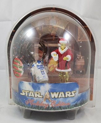 Star Wars 1st Holiday Edition R2-D2 & C-3PO 2002 Christmas Card Action Figures