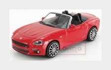 1:43 Burago Fiat 124 Spider 2016 Red BU30424R Modellino