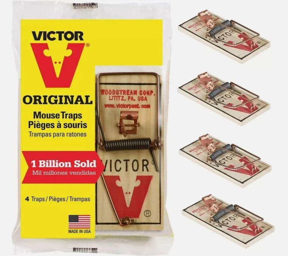 Victor M156-4 Pedal de Metal de Origen Sostenible FSC Madera Snap Mouse Trampa (4 unidades) Foto 2 de 4
