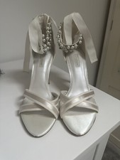 Dune Bridal Collection Martine Embellished Ankle Strap Wedding Shoes, Ivory