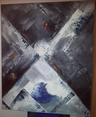 Moderne Kunst - Werner Kramer! Original, Unikat mit Unterschrift