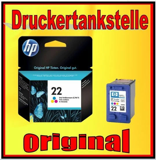 Orig. Patronen HP 21XL HP 22 Deskjet 3920 3940 D1360 D1460 D1470 D1560 D2330 NEU - Bild 3 von 4