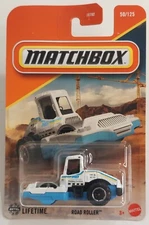 Road Roller 50/125 Matchbox 2025 JBP62 white & blue FREEWAY SERVICES