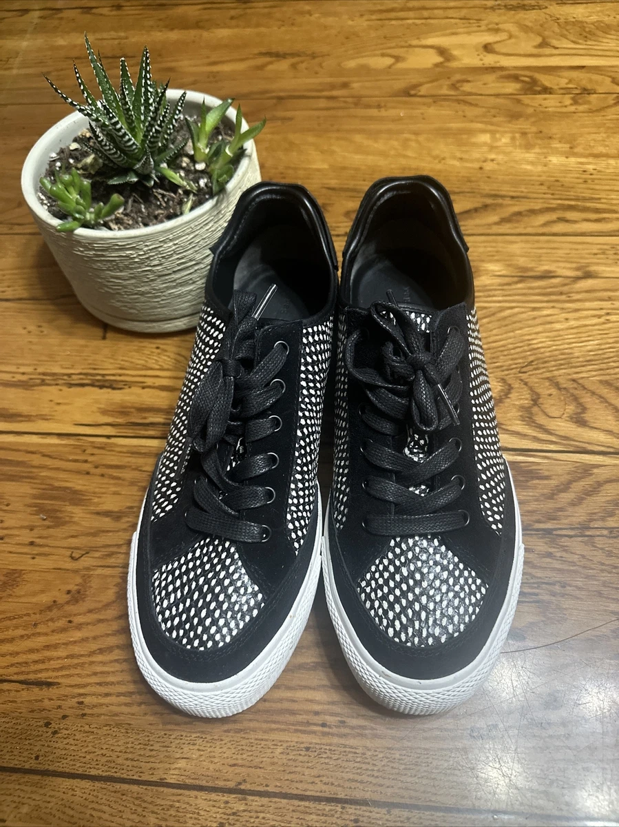 Rag and bone store black leather sneakers