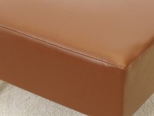 Small Footstool Pouffe Stool Present  Faux Leather British Made