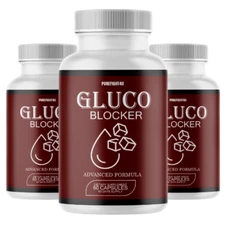 Gluco Blocker Advanced Blood Balance Support for Heart Health - 3 Bottles