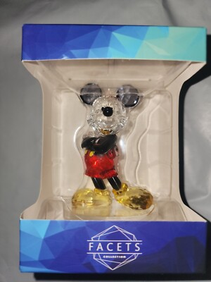 Disney Showcase Acrylic Facets Collection #6009037 MICKEY MOUSE, 3.75'' NEW/Box