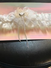 NEW WEDDING GARTER, FROM LOCAL WEDDING SHOP, NOW CLOSED. MANY LISTED. GRY-99-43