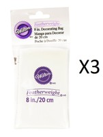 Wilton 8 Featherweight Cake Decorating Icing Frosting Piping Pastry Bag (3pack) on sale Wilton 8 Featherweight Cake Decorating Icing Frosting Piping Pastry Bag (3pack) on sale