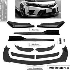 Glossy Black Front Bumper Lip Splitter Lower Spoiler Body Kit For Honda Odyssey