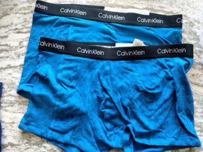 Calvin Klein LOT of TWO Men's Boxer Trunk Underwear XLarge MINT FREE SHIP!
